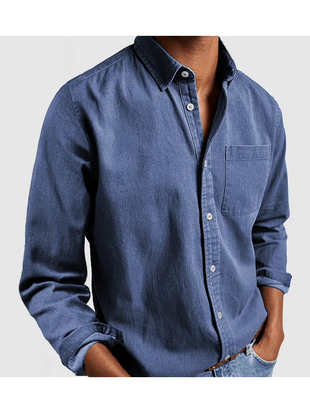 Classic Linen Shirt | Men's Long Sleeve Shirt with Breathable Fabric | Versatile Summer Style for Comfort 5