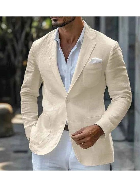 Men's Lightweight Linen Blazer Jacket | Stylish Casual Summer Blazer 1