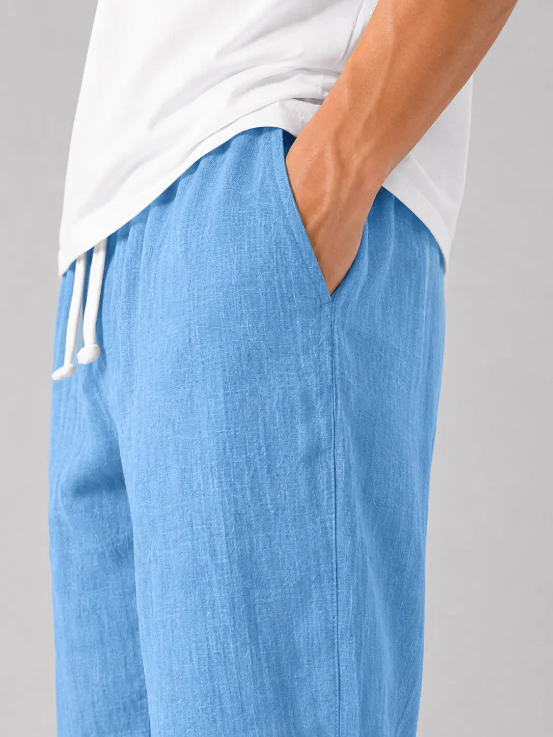 Men's Lightweight Linen Trousers | Relaxed Fit Summer Pants for Comfort and Style 1