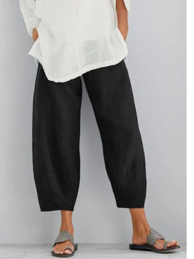 Women's Linen Wide Leg Pants | Comfortable Versatile Everyday Trousers 2