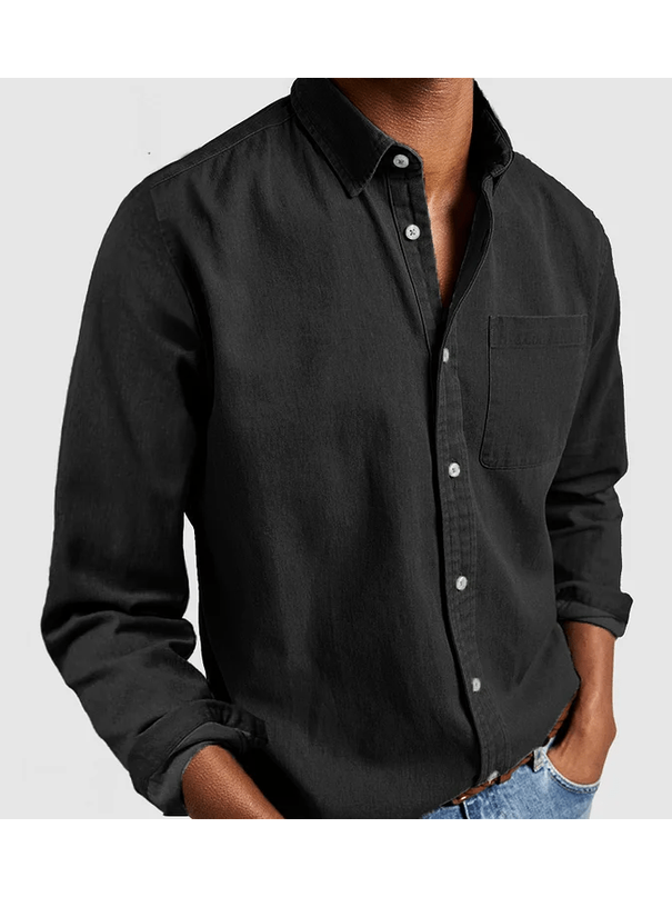 Classic Linen Shirt | Men's Long Sleeve Shirt with Breathable Fabric | Versatile Summer Style for Comfort 13