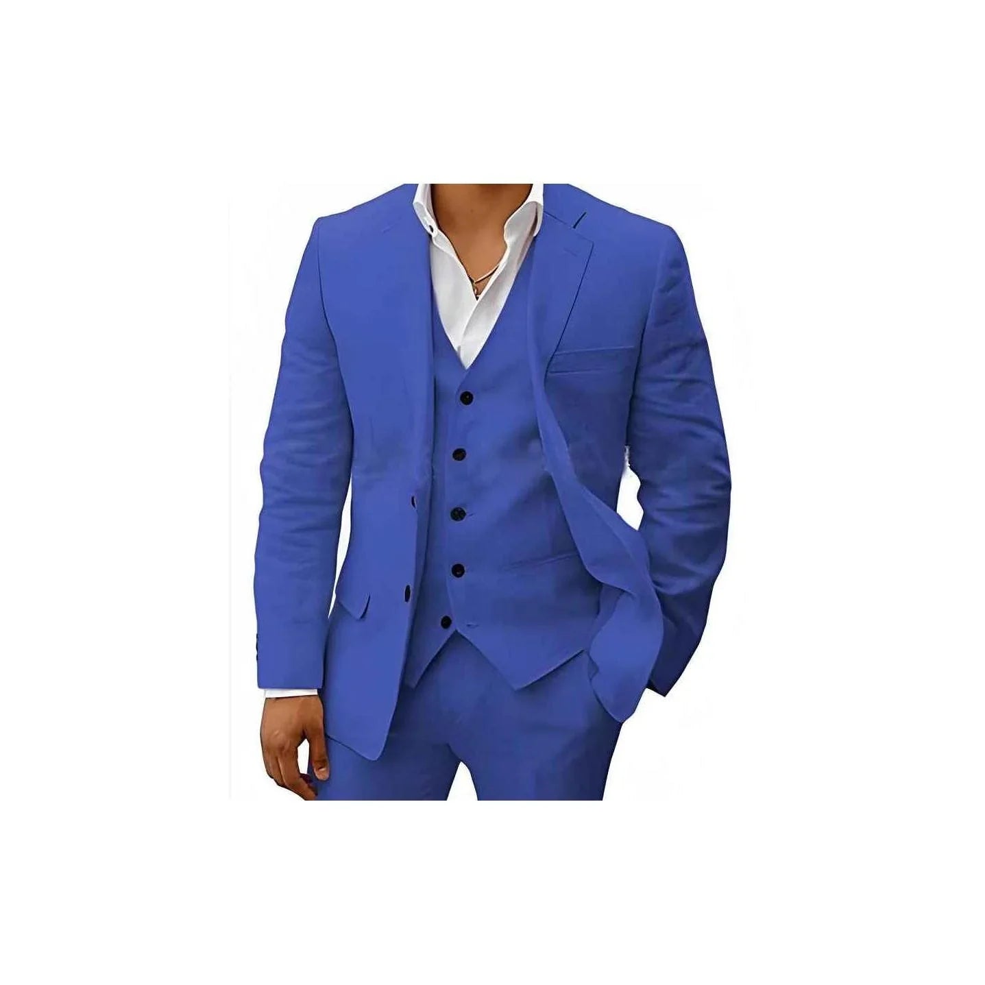 Elegant Linen Wedding Suit | Breathable Two-Piece Design for Groom's Summer Celebrations 13