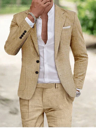 Elegant Men's Suit | Lightweight Summer Suit with Modern Cut | Stylish Comfort for Weddings and Events 8