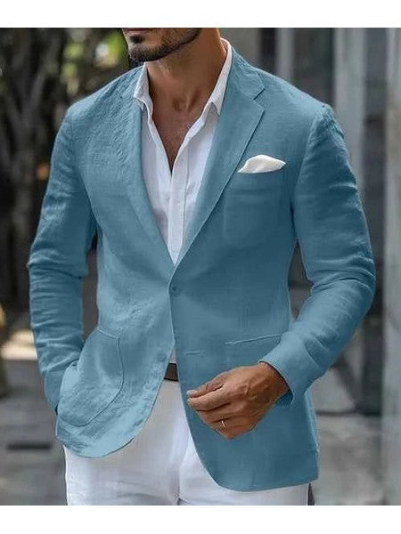 Men's Lightweight Linen Blazer Jacket | Stylish Casual Summer Blazer 2