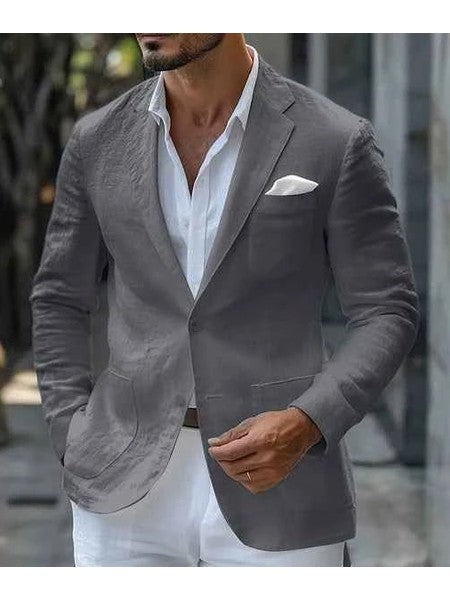 Men's Lightweight Linen Blazer Jacket | Stylish Casual Summer Blazer 3