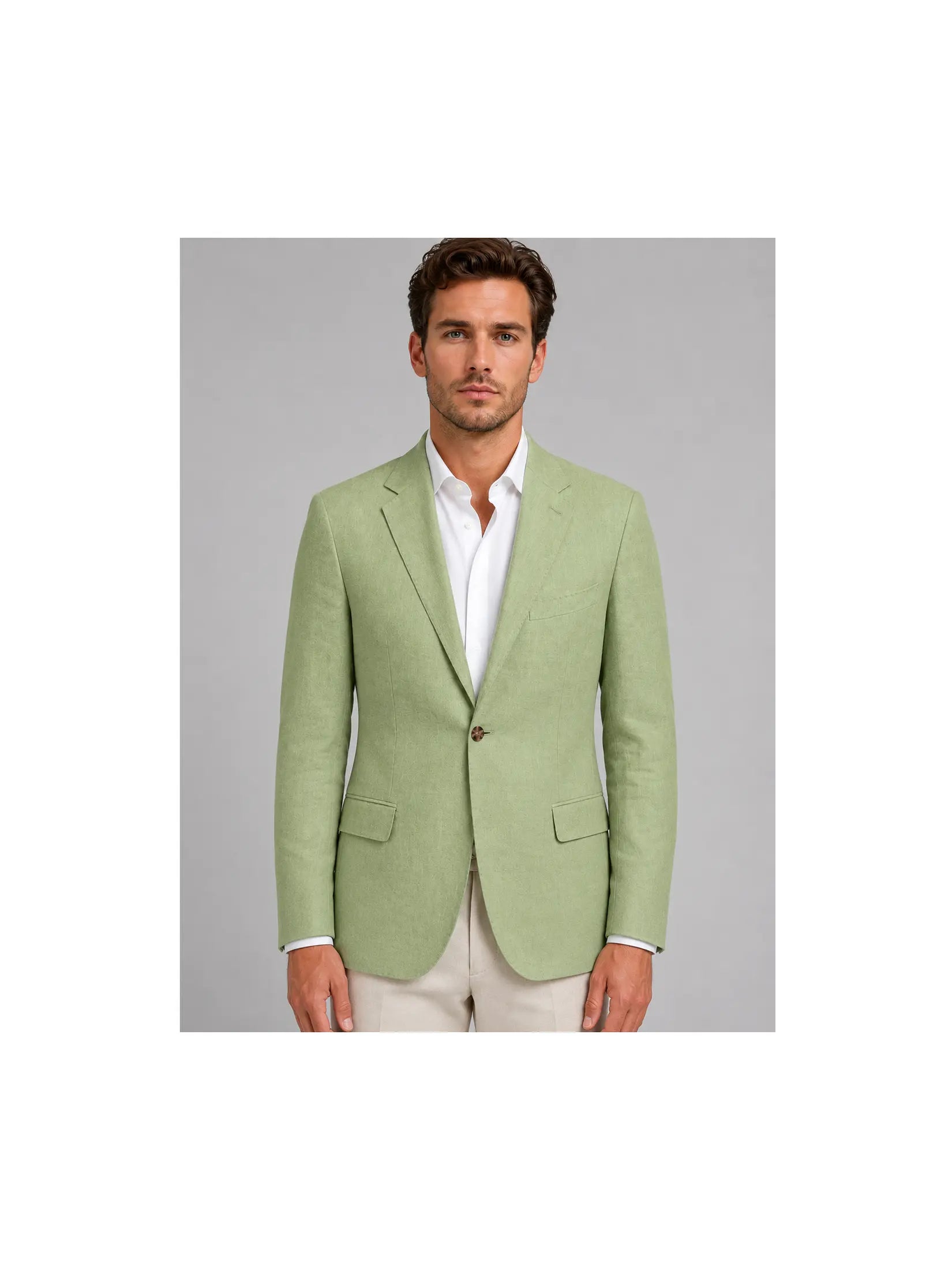 Men's Lightweight Linen Blazer | Tailored Summer Jacket for Smart Casual Style 2