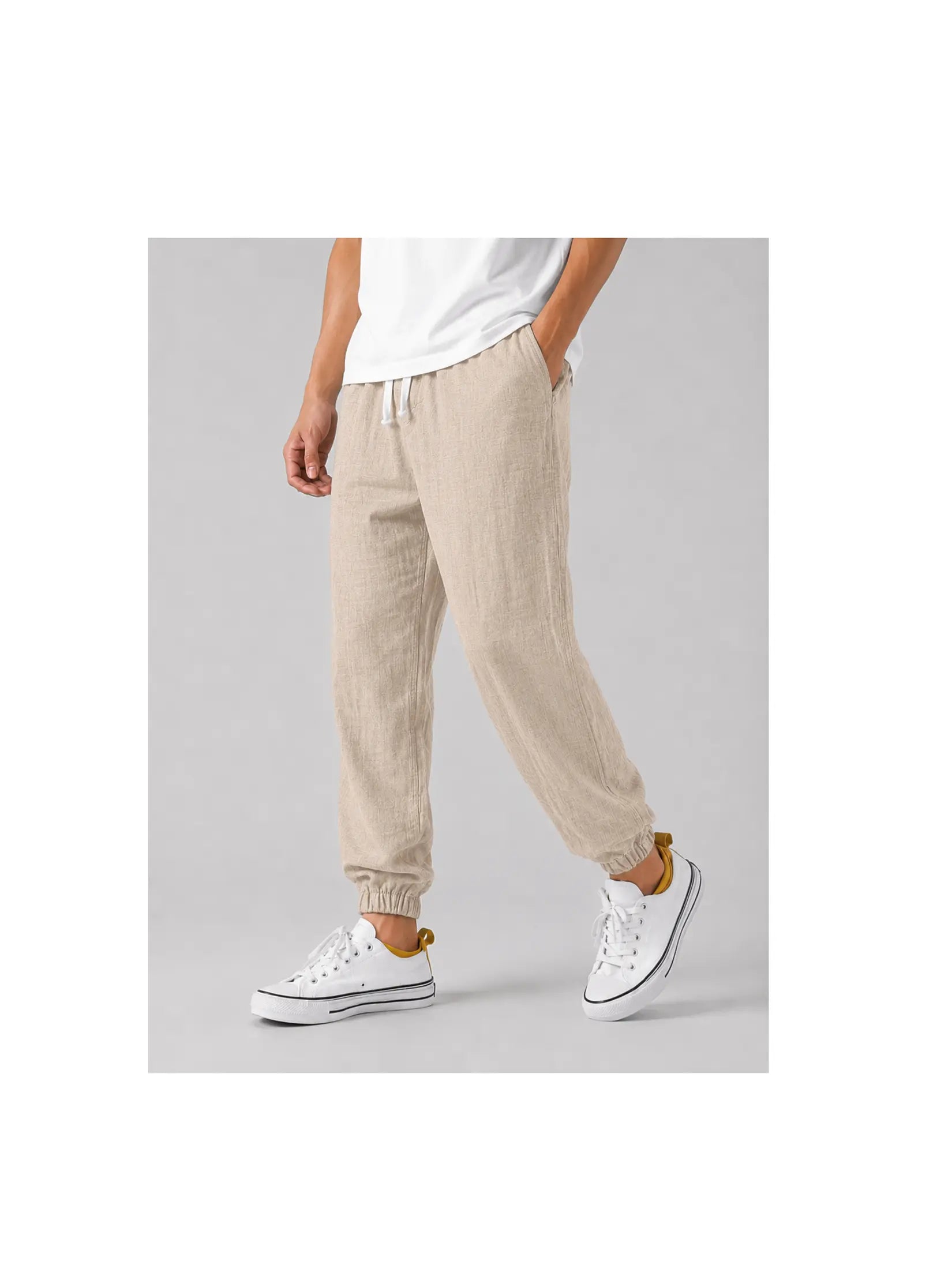 Men's Lightweight Linen Trousers | Relaxed Fit Summer Pants for Comfort and Style 3