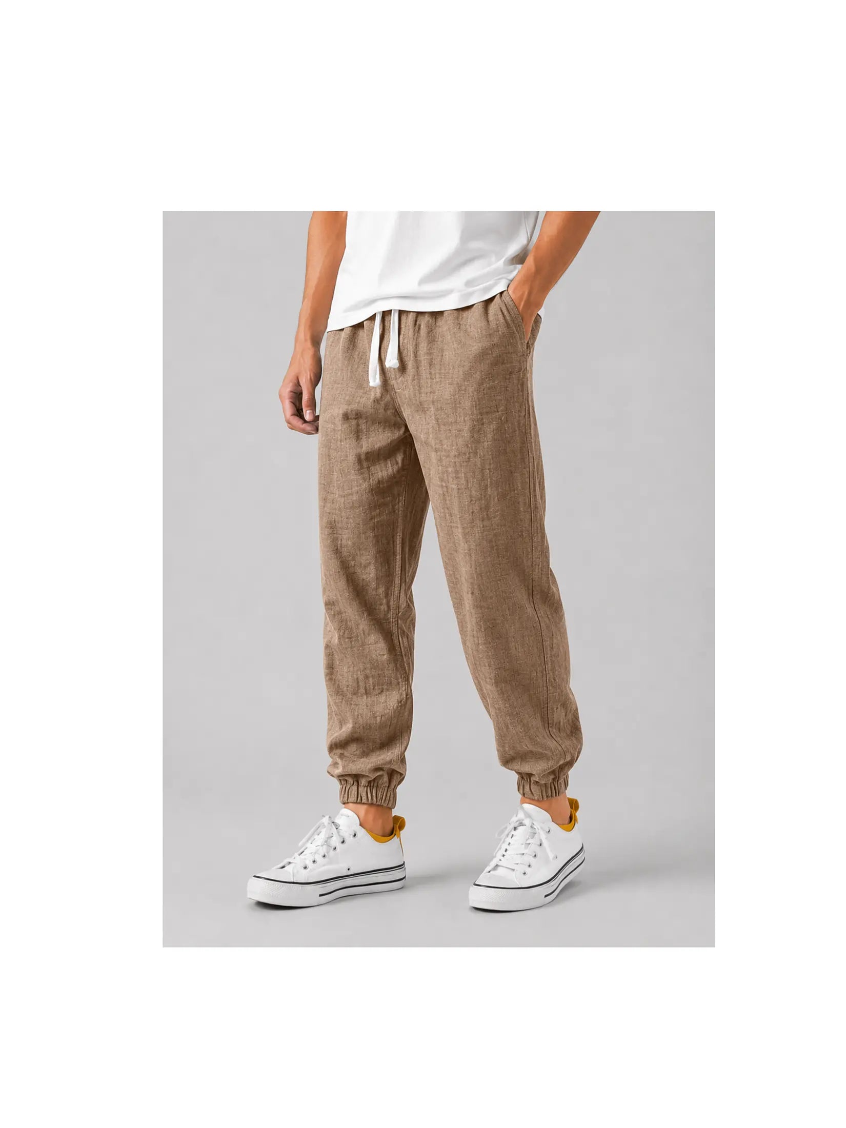 Men's Lightweight Linen Trousers | Relaxed Fit Summer Pants for Comfort and Style 5