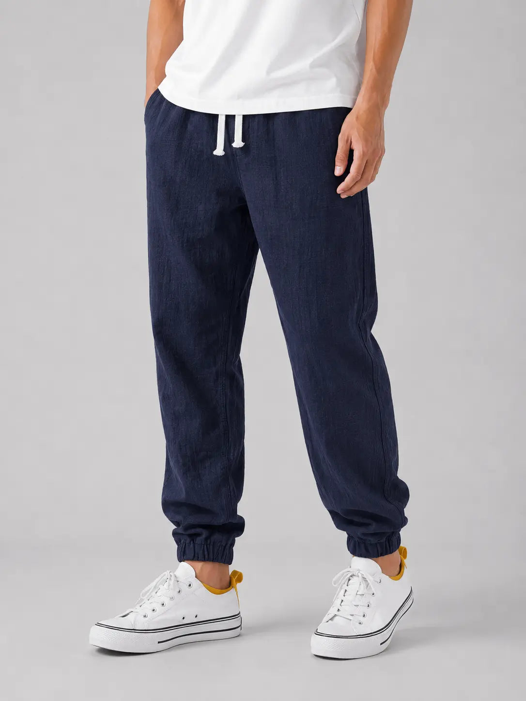 Men's Lightweight Linen Trousers | Relaxed Fit Summer Pants for Comfort and Style 7