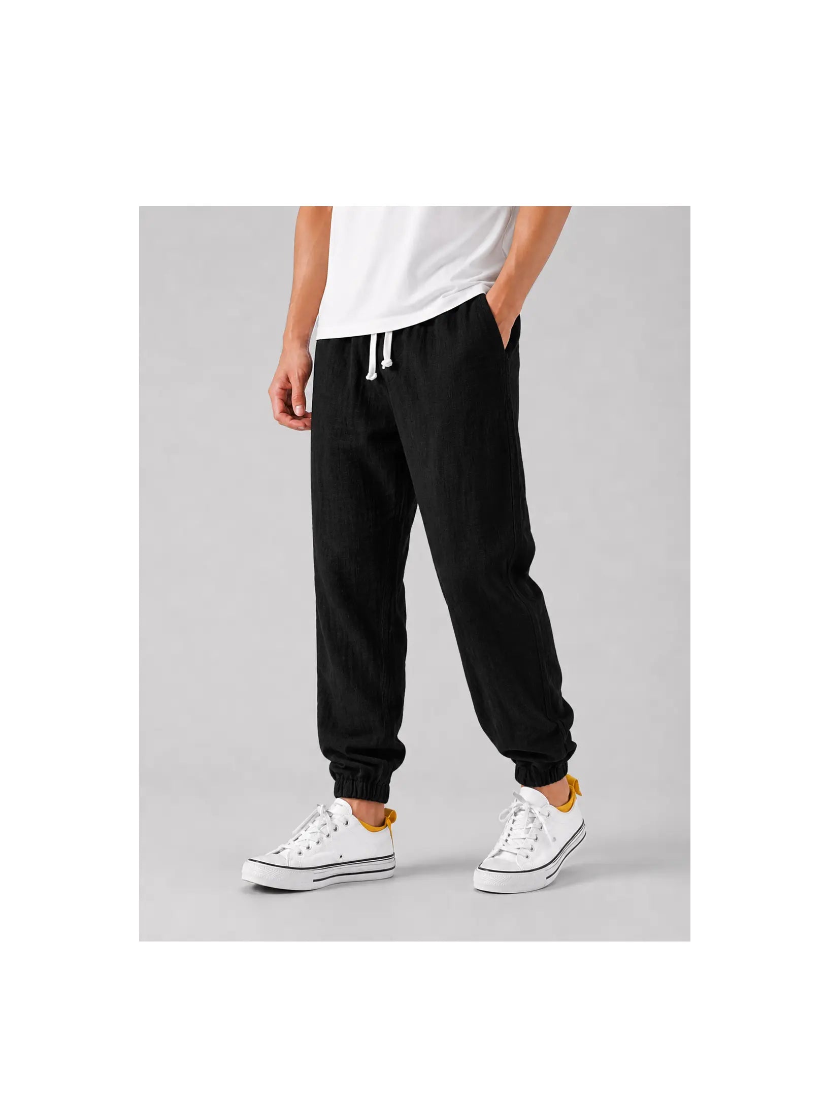 Men's Lightweight Linen Trousers | Relaxed Fit Summer Pants for Comfort and Style 8