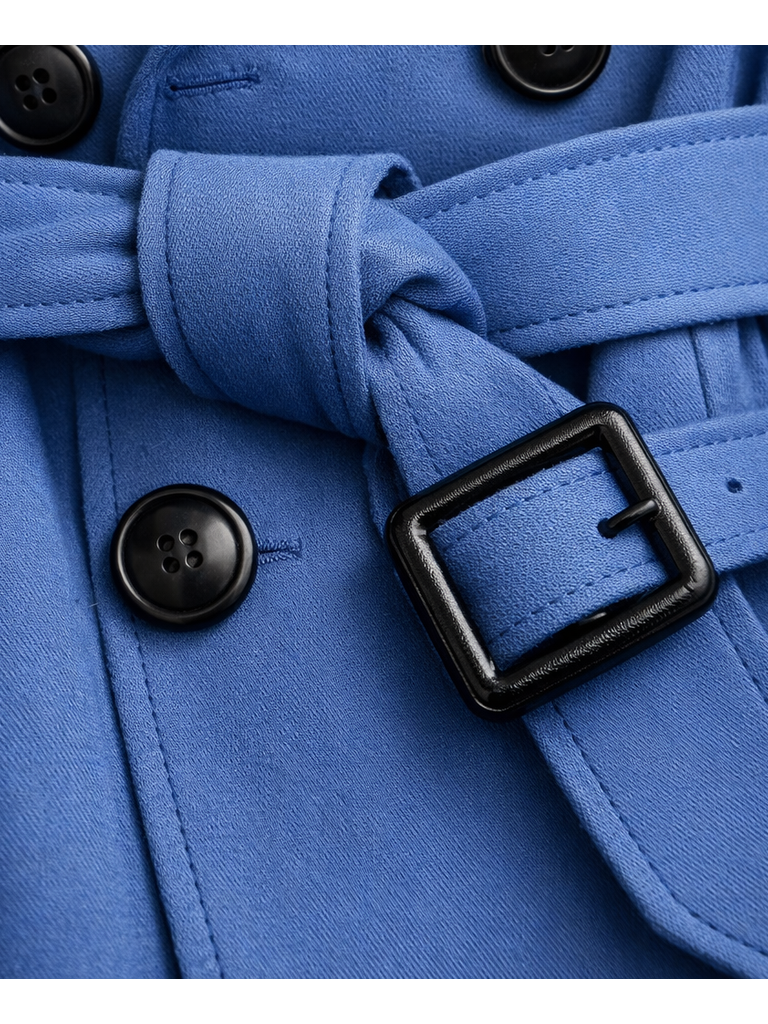 Women's Cotton Blend Trench Coat | Elegant Tailored Long Fit for Transitional Weather 4