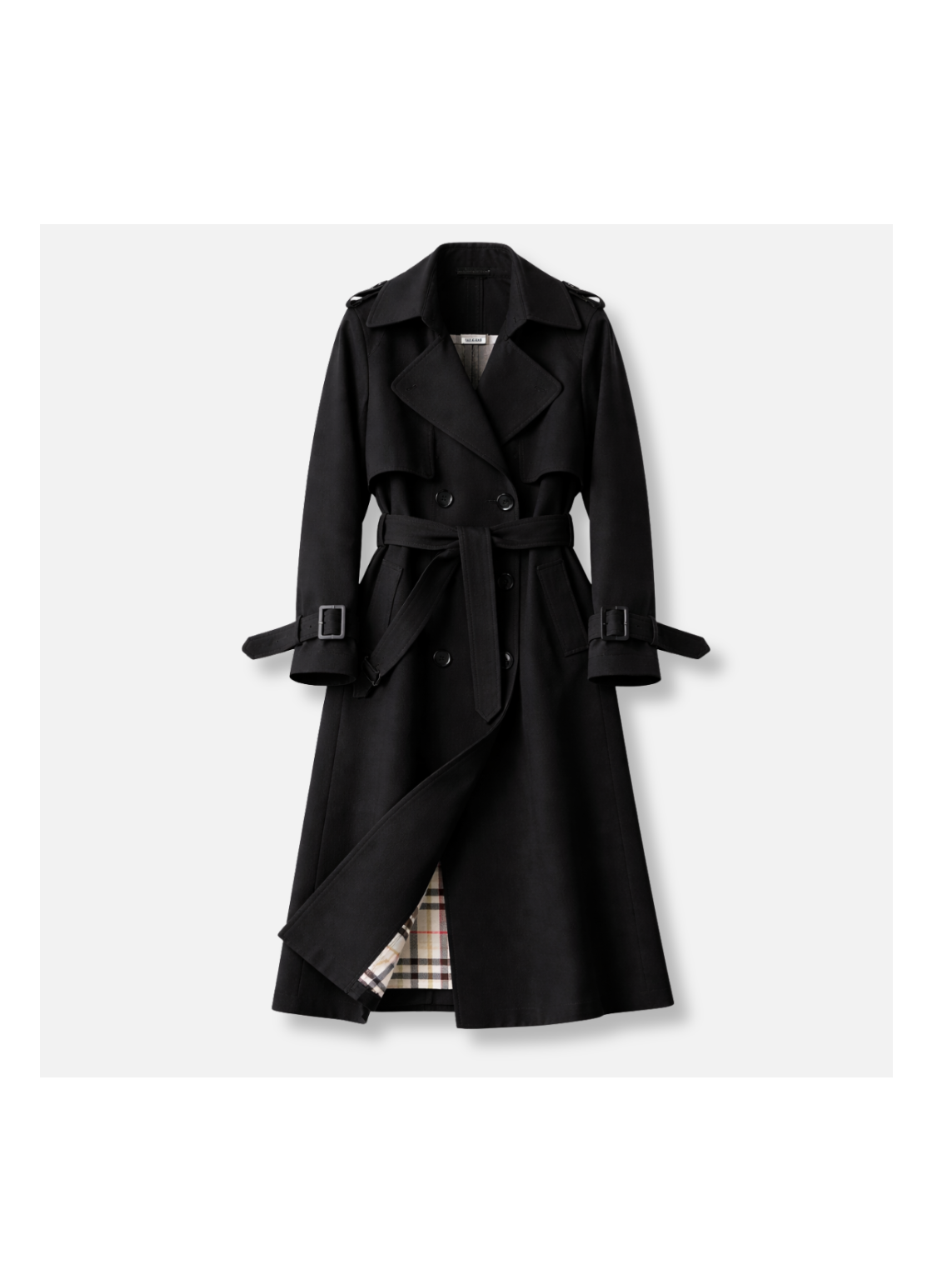 Women's Cotton Blend Trench Coat | Elegant Tailored Long Fit for Transitional Weather 7