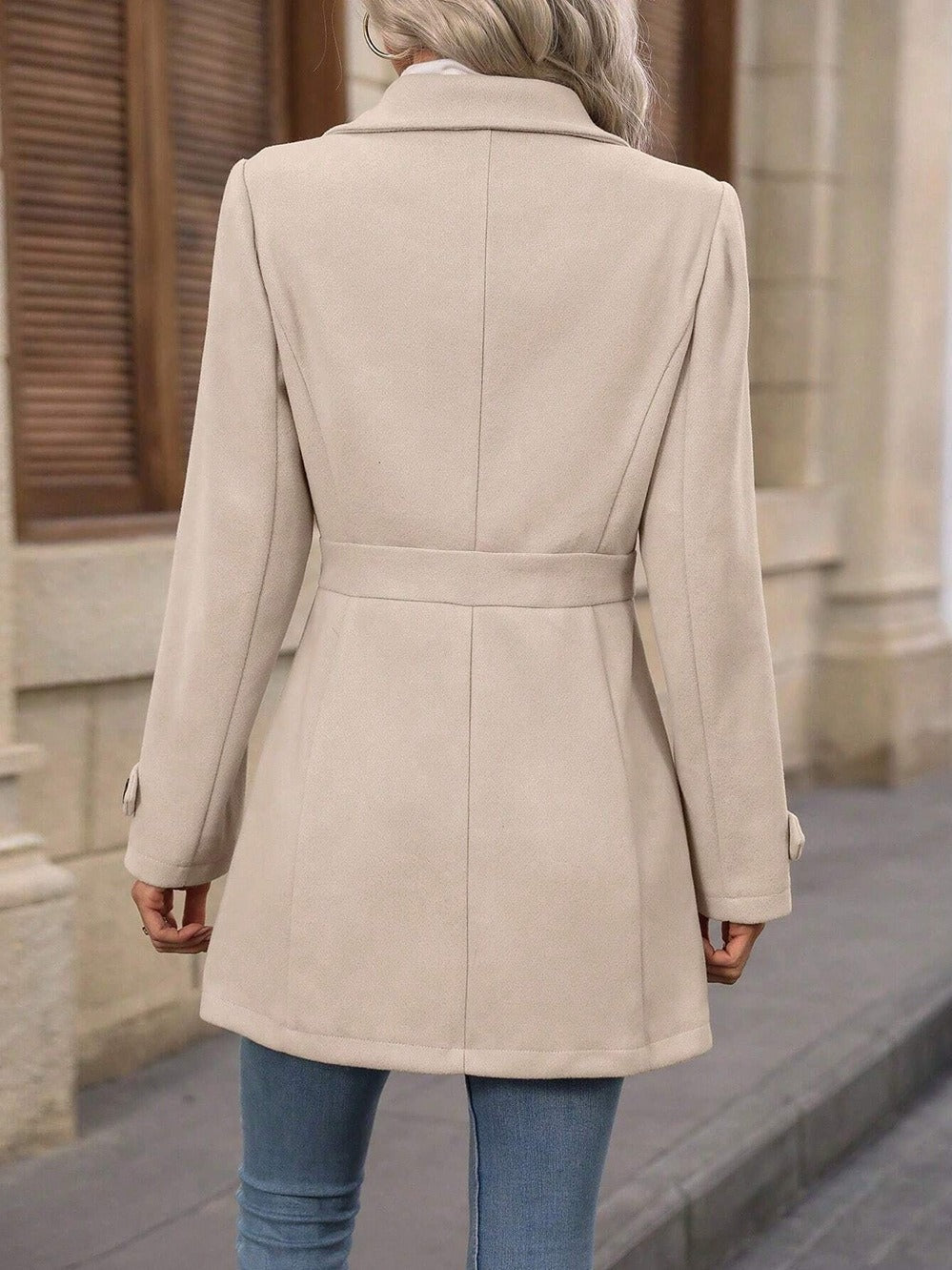 Women's Lightweight Cotton Trench Coat | Elegant Tailored Mid-Season Jacket 2