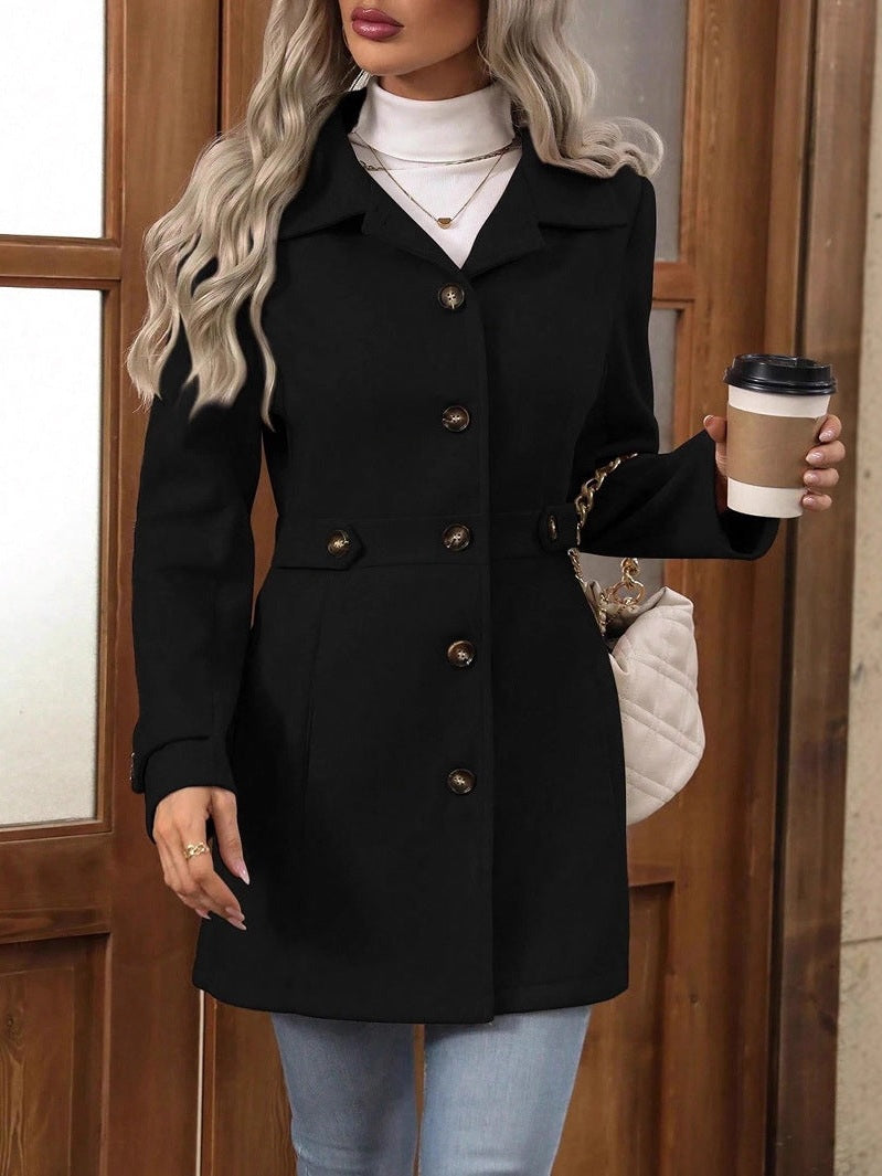 Women's Lightweight Cotton Trench Coat | Elegant Tailored Mid-Season Jacket 5