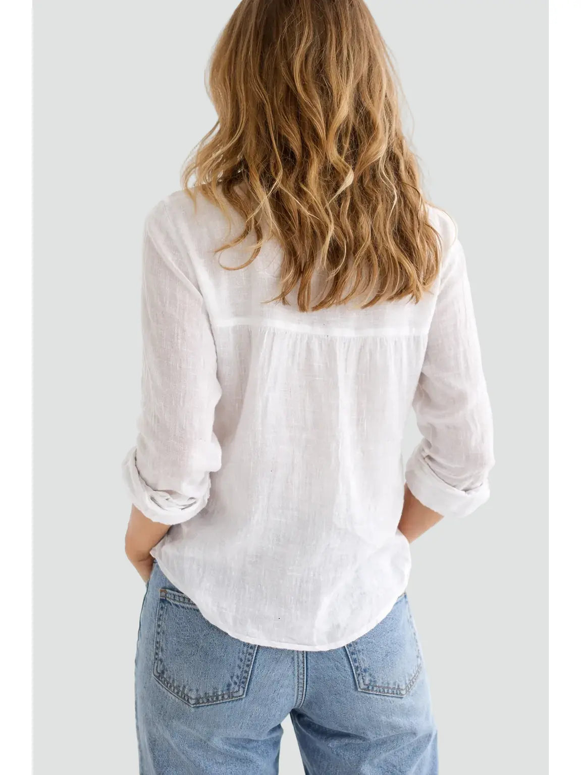 Women's Lightweight Linen Blouse | Elegant Relaxed Fit Summer Top 1