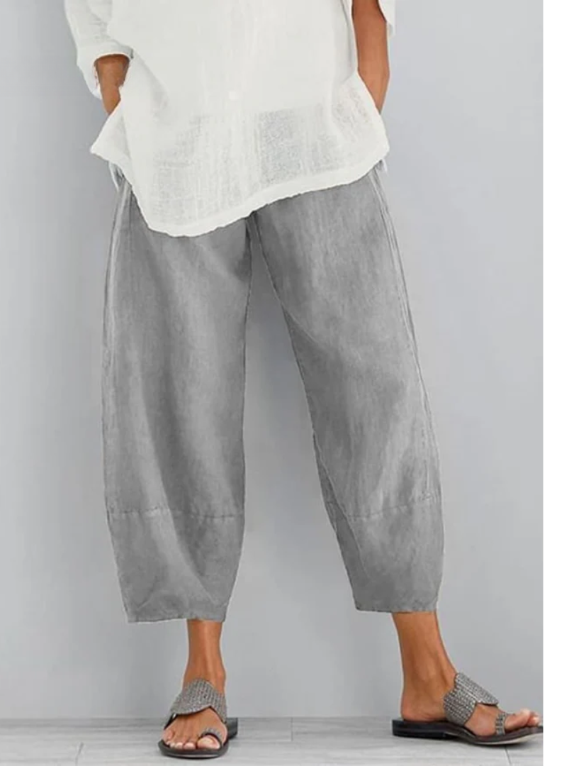 Women's Linen Wide Leg Pants | Comfortable Versatile Everyday Trousers 1