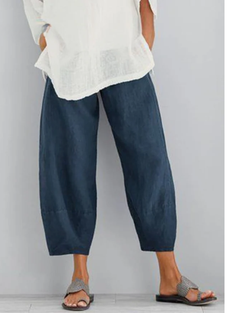 Women's Linen Wide Leg Pants | Comfortable Versatile Everyday Trousers 3