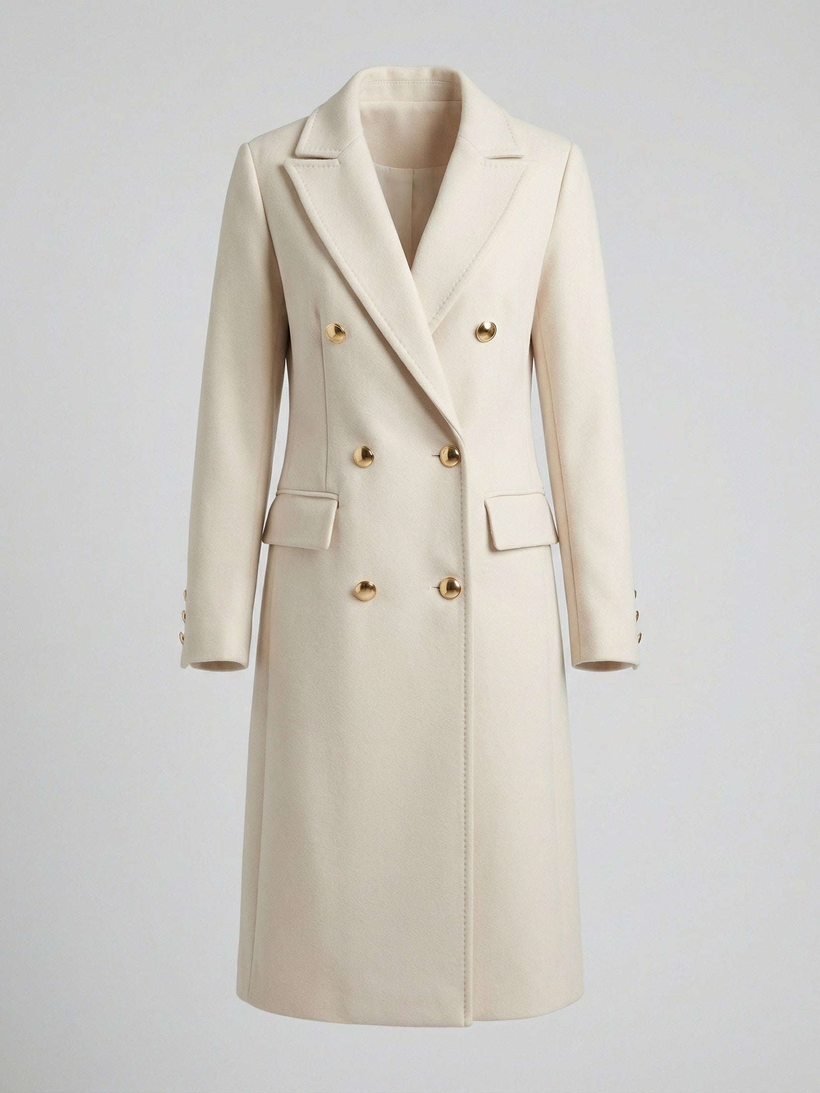 Women's Polyester Double-Breasted Jacket | Stylish Warm Winter Coat 5